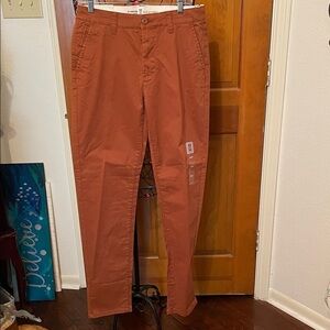 🎒🎒🎒BOGOHO 🎒🎒🎒Men's Mutual Weave Rust Chinos-30x34